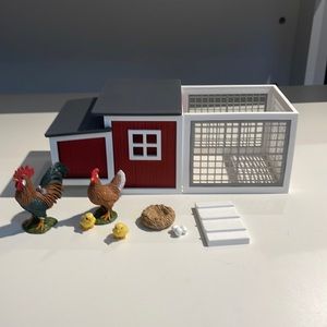 Schleich Full chicken coop set ||